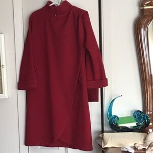 Chic Women's Red Cape Coat